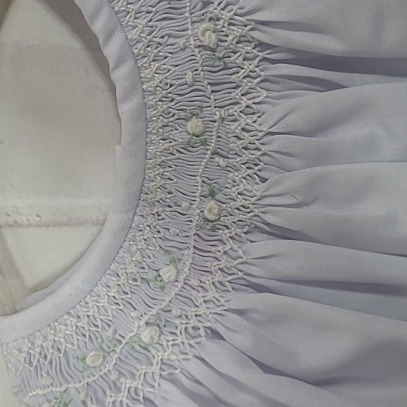 NWT Will' Beth white smocked Infant Dress - Picture 2 of 4